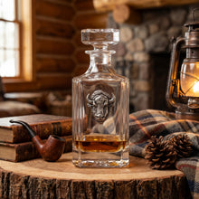 Bison Aged Pewter Decanter