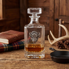 Bison Aged Pewter Decanter