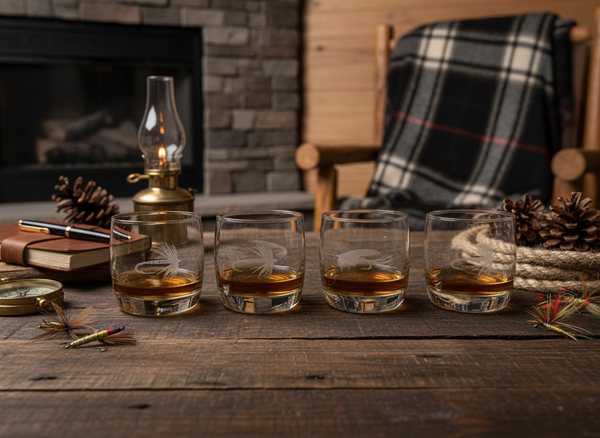 The Fly Fisherman Decanter Set