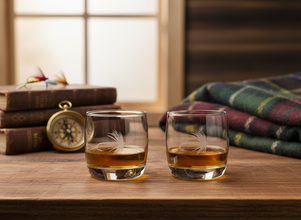 The Fly Fisherman Decanter Set