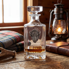Bison Aged Pewter Decanter