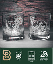 Etched Labrador Whiskey Glass, Dog Lover Gift, Set of 2