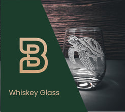 Etched Sea Turtle Stemless Wine Glasses, Beach House Decor