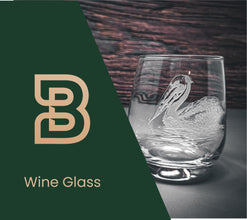 Pelican Wine Glasses, Forest Scene Whiskey Glasses, Wild Life Forest, Cabin & Bar Gift, Gift For Mom, Beach House Set of 2