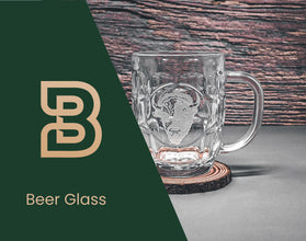 Etched Bison Beer Glass, Sand-Carved Whiskey Glass, Wildlife Barware