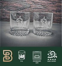 Bison Glasses, Outdoor Glasses, Gift for Outdoor, Bar Whiskey Glasses, Cabin Drinkware, Scotch Glass Set, Bourbon Glasses, Wildlife